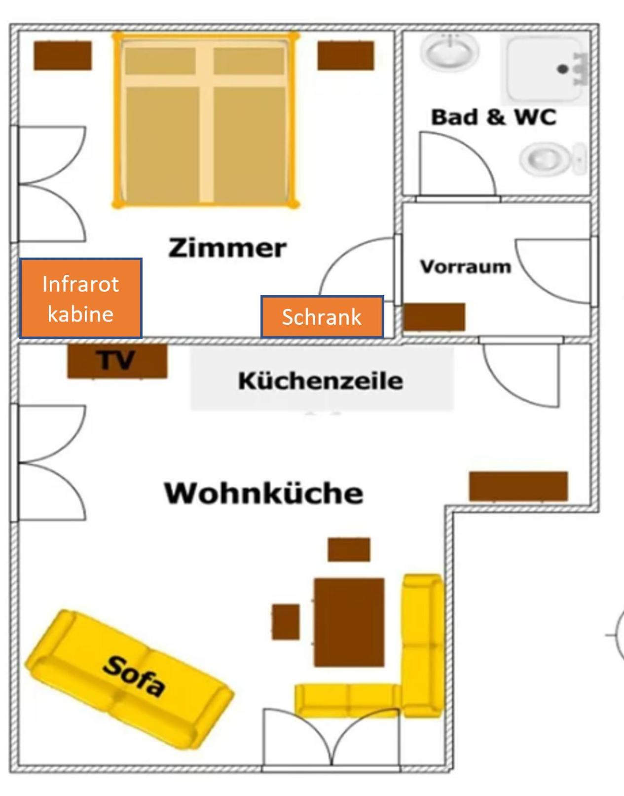 Bauernhof Pension Juri Obergösel Rum bild