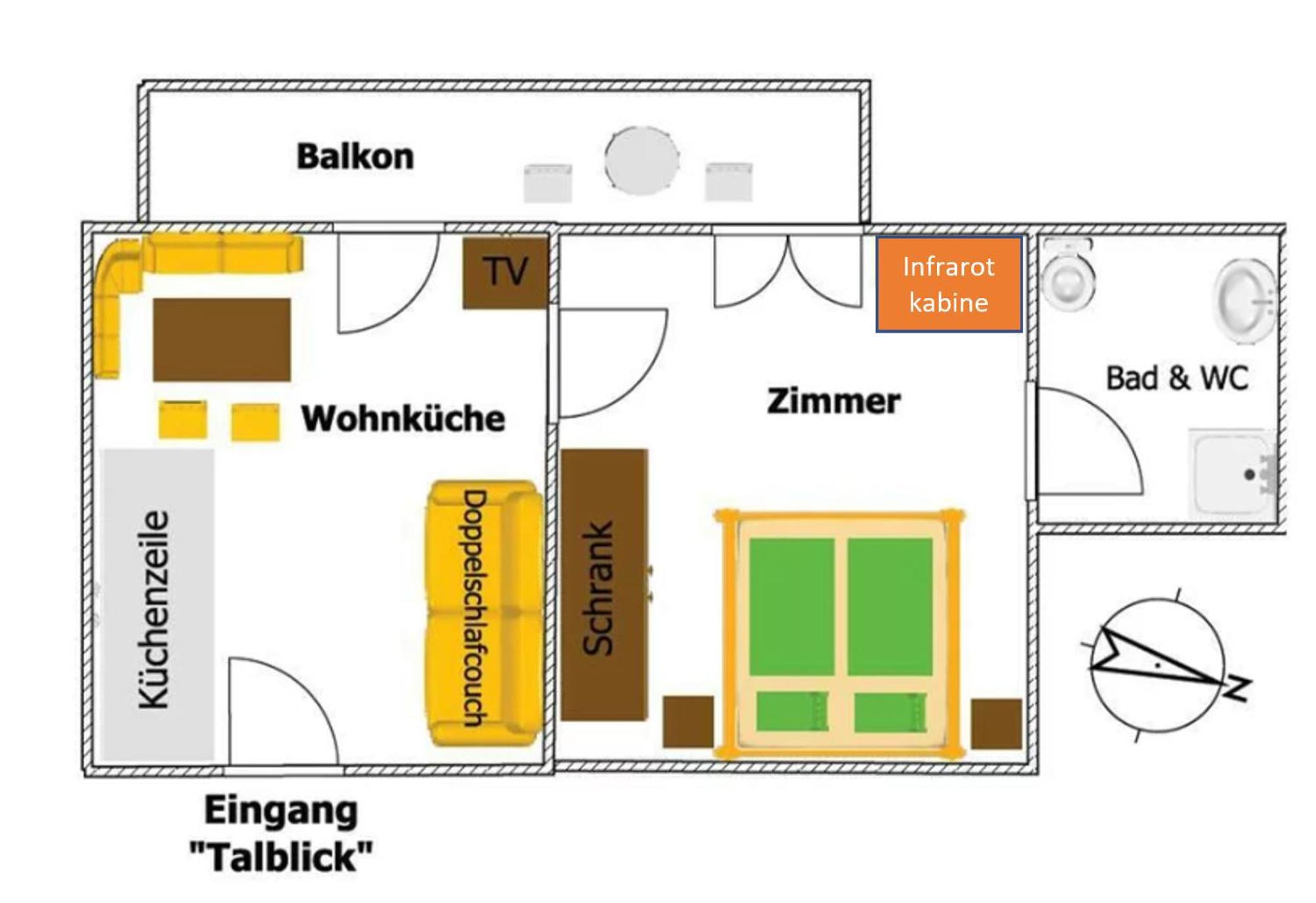 Bauernhof Pension Juri Obergösel Rum bild